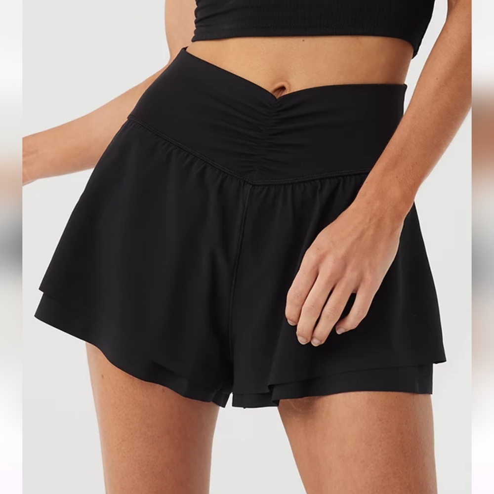 XXS,XS: Aerie Ruched Flowy Stretch Shorts